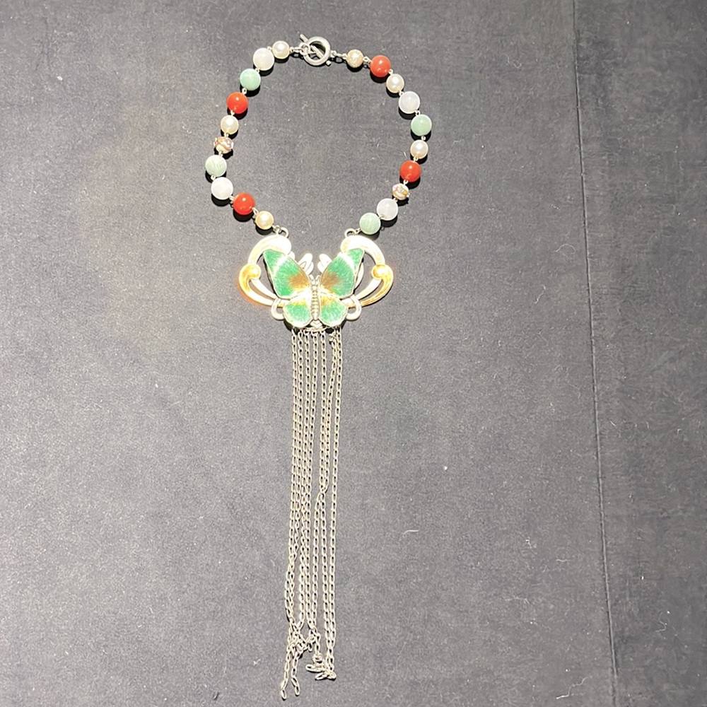 Necklace papillon Babylone Paris for Jean Paul Gauthier fashionshow